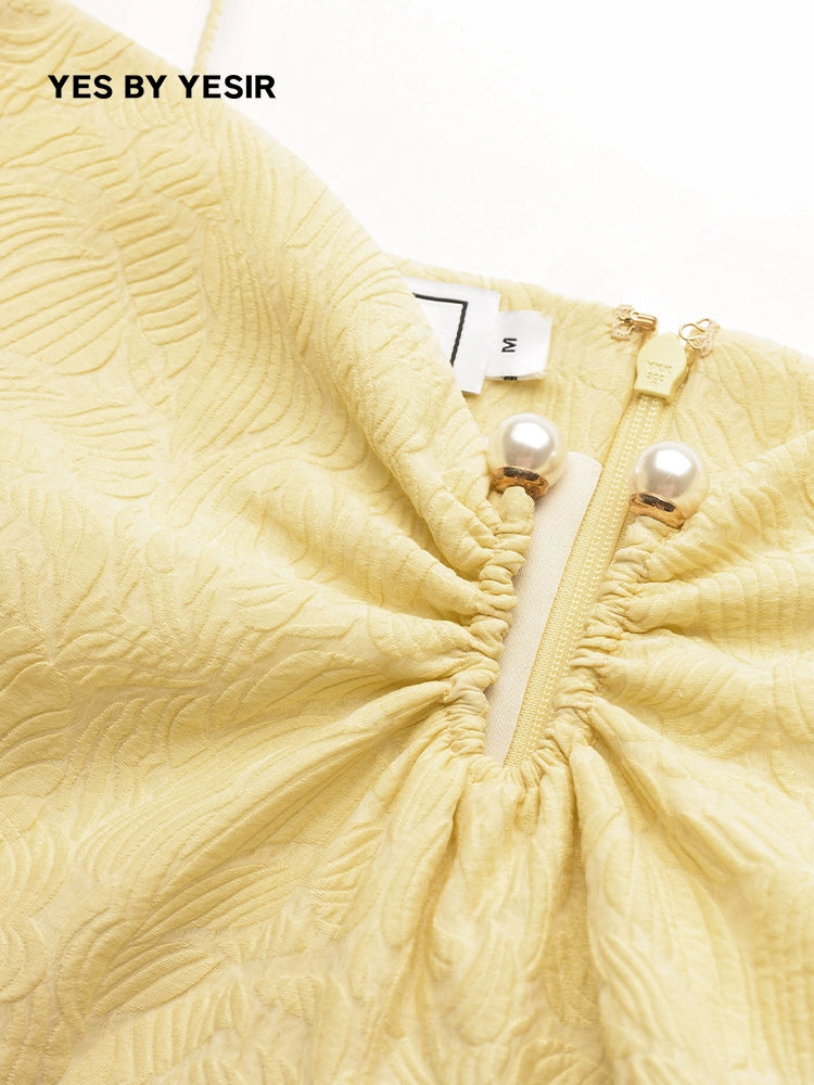 YES BY YESIR French slip yellow dress - Kidda