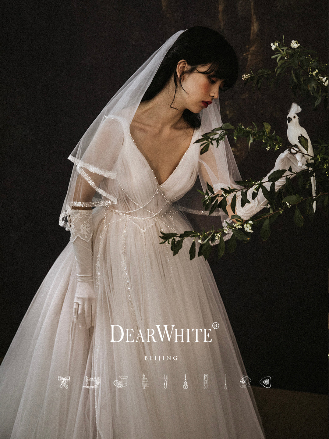 Early Spring 2023 Original Senior Bridal Proposal Veil- Neli