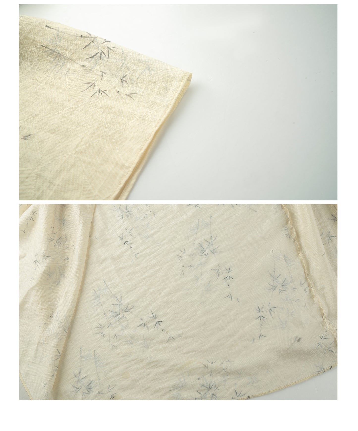 Chinese style holiday lightweight long-sleeved silhouette dress -Belo