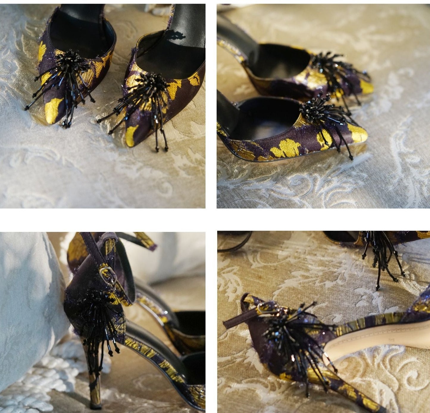 B-FEI Original Minority Design Rhinestone Print High Heels Advanced Elegance- Dionesa