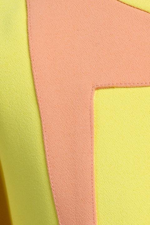 Color geometric sweet long-sleeved sweater and skirt suit set- Eliqua