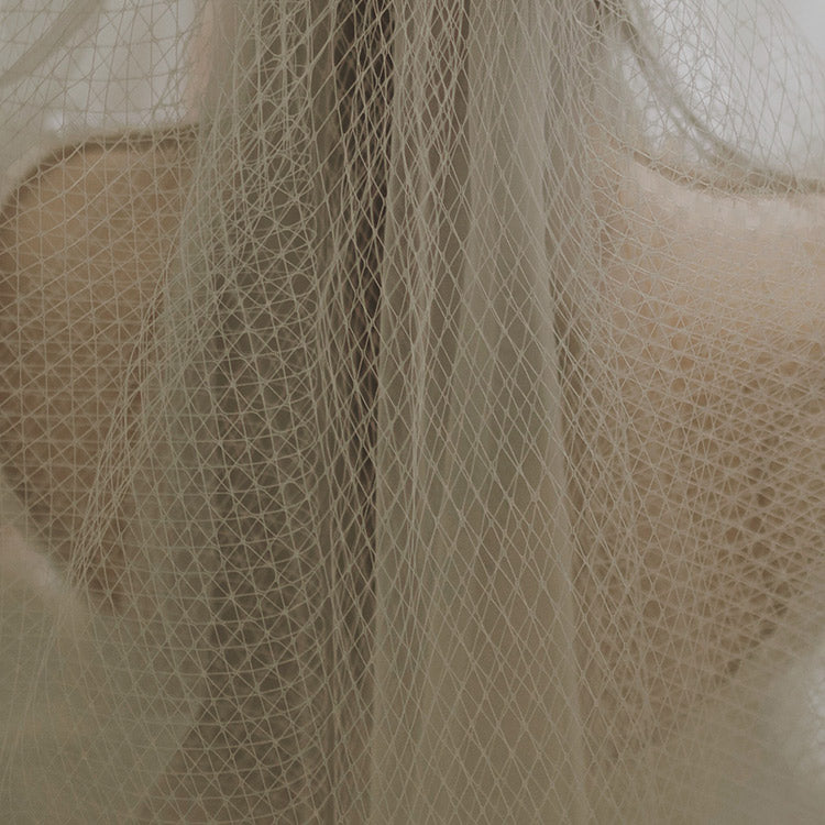 Early Spring 2023 new veil women's short bridal headdress- Cloud Smoke