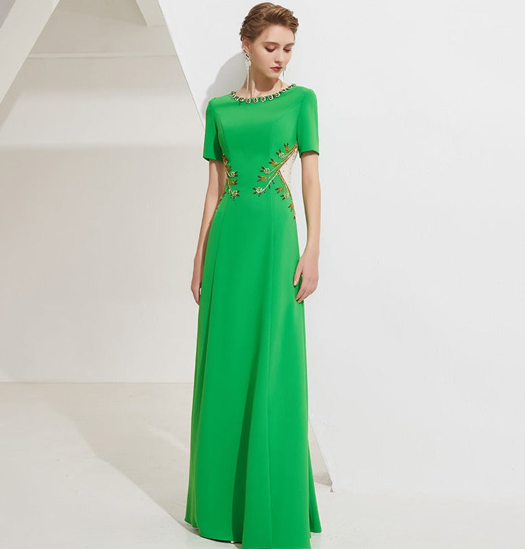 Gorgeous dress elegant dinner party ladies evening wedding gown dress- Diroa L Gorgeous dress elegant dinner party ladies evening wedding gown dress- Diroa L