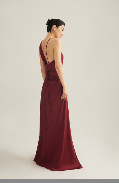 GOUDIN light luxury slip evening dress-JAX.
