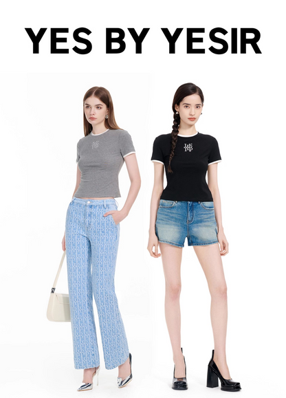 YES BY YESIR | Double-Sided Ribbed Fabric top - THALENA.