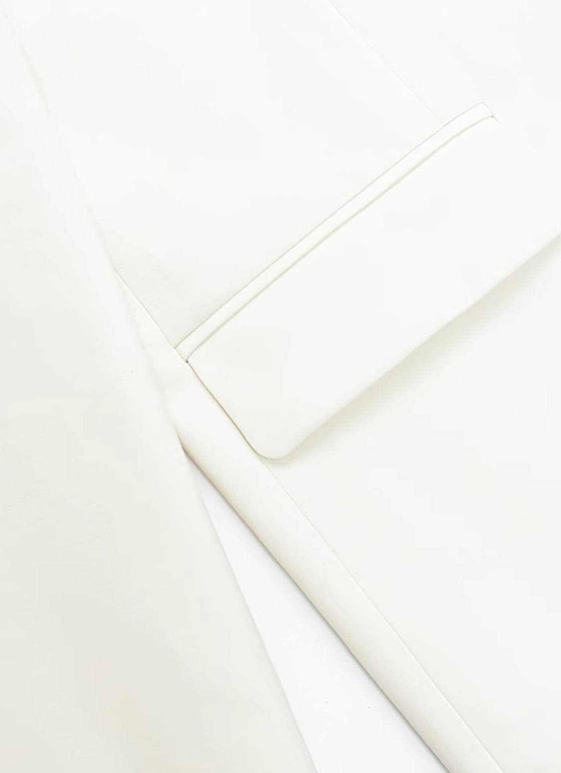 YES BY YESIR | Calla Lily Monroe Loose White Blazer -VIRELIA.