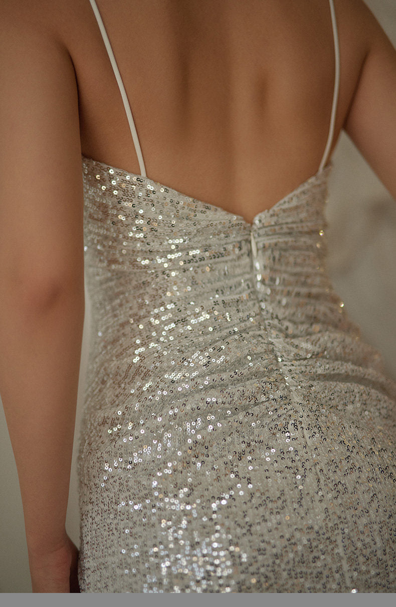 GOUDIN long banquet light luxury evening dress-LIKKY.