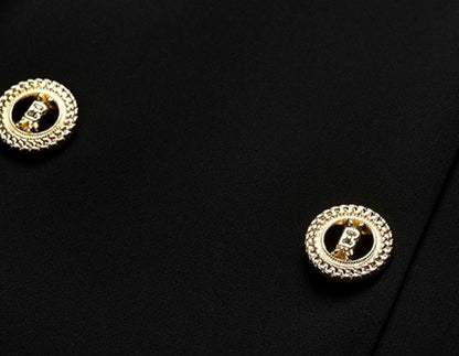 YES BY YESIR | Big A-Line Double-Breasted Casual Dress - VARESSA.