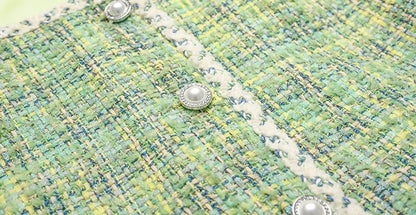 YES BY YESIR | Truncated Wide Tweed Cropped Jacket - MILISSA.