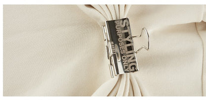 Autumn Winter luxury hoodie pinched pleated waist sweatshirt - kIC