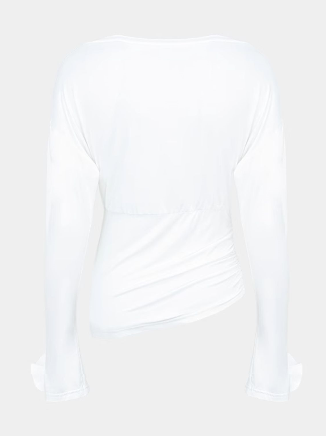 YES BY YESIR | Textured Petal Detailing 3D Floral Sleeve T-Shirt -CYRELLA.