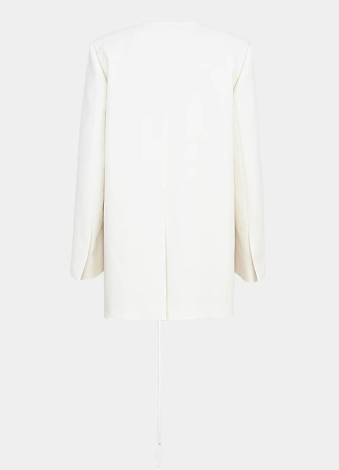 YES BY YESIR | Calla Lily Monroe Loose White Blazer -VIRELIA.