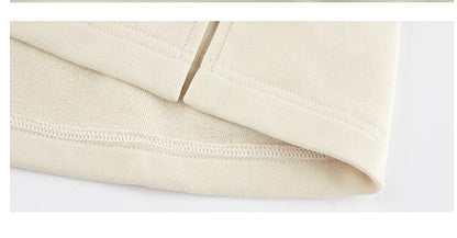 Autumn Winter luxury hoodie pinched pleated waist sweatshirt - kIC