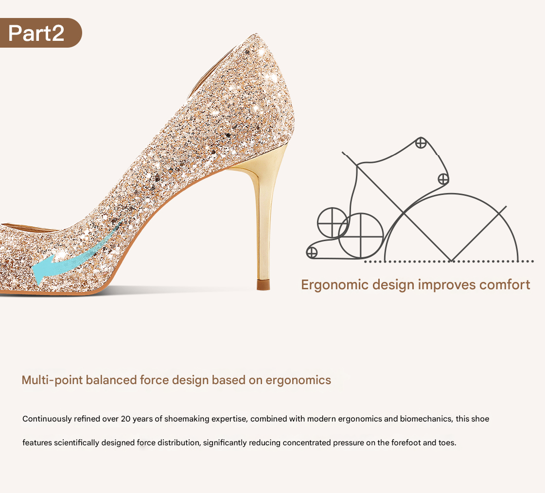 pjjuu gold side air high female summer bride's beautiful show He dress wedding shoes - SAQA
