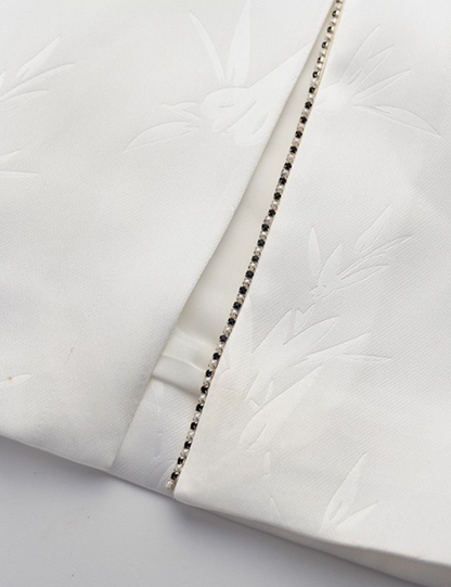 YES BY YESIR | Silk Cheongsam-Inspired Halterneck Dress - XIUMEI.