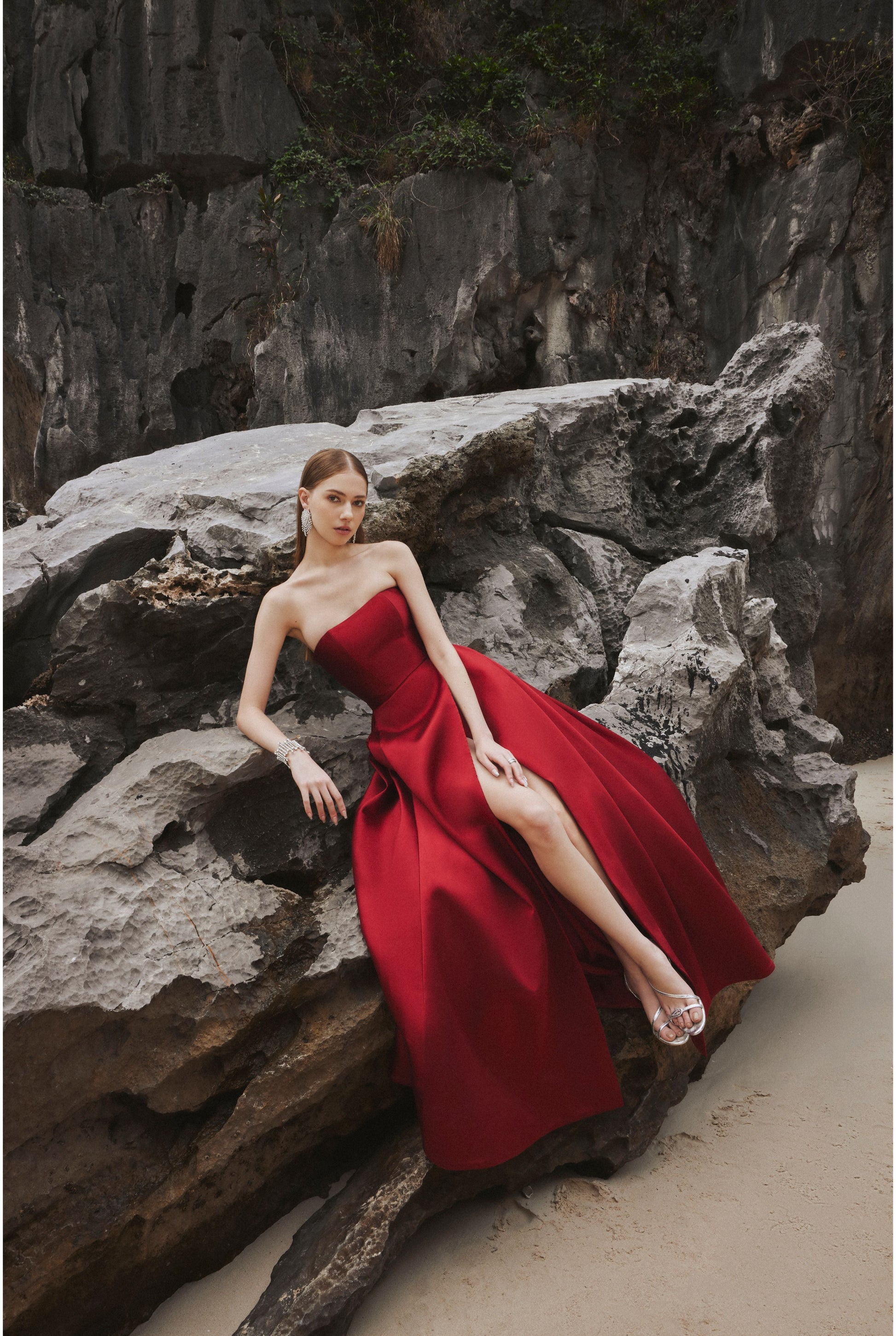 Strapless A-Line Full Dress – GOOD GIRL REBEL