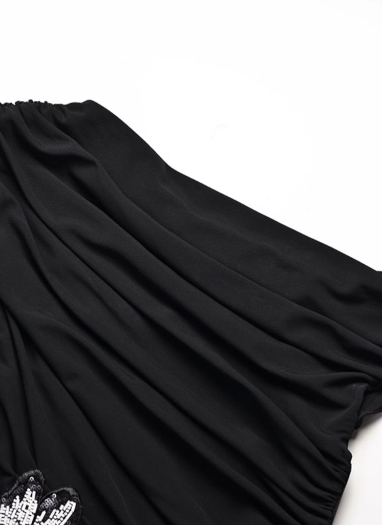 YES BY YESIR | Hollow Embroidered long short Dress and top set -ELIORA.