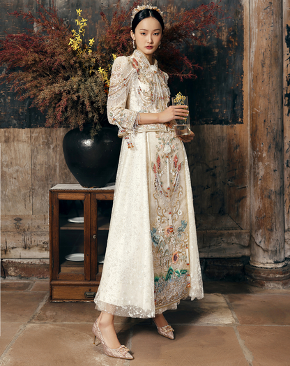 PJJUU Xiuhe champagne color beautiful high heels - MARY.