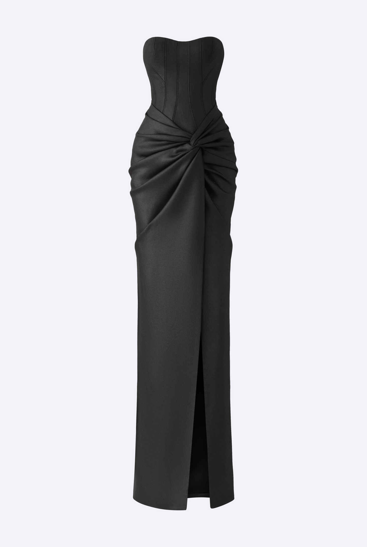 Strapless Knotted Bodycon Maxi Dress