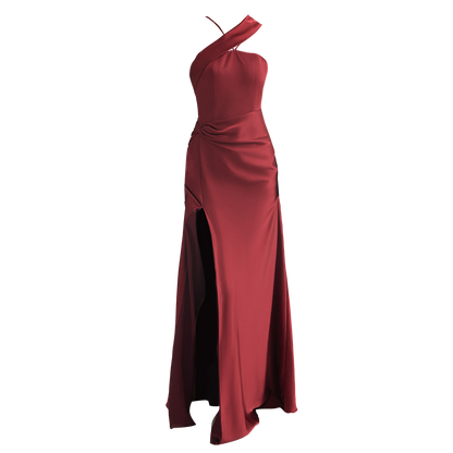 GOUDIN light luxury slip evening dress-JAX.
