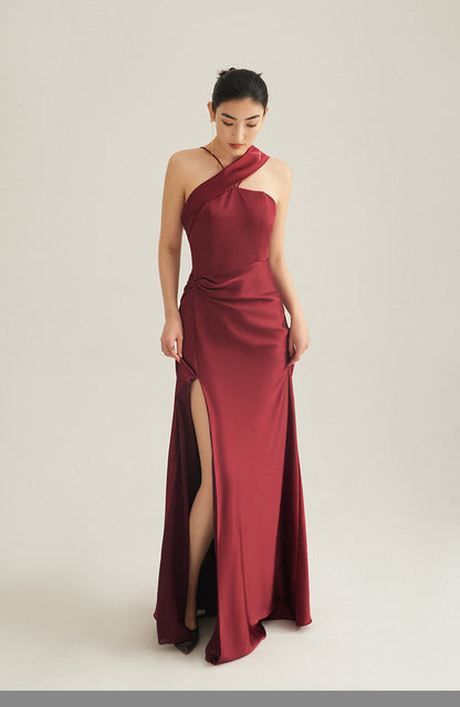 GOUDIN light luxury slip evening dress-JAX.