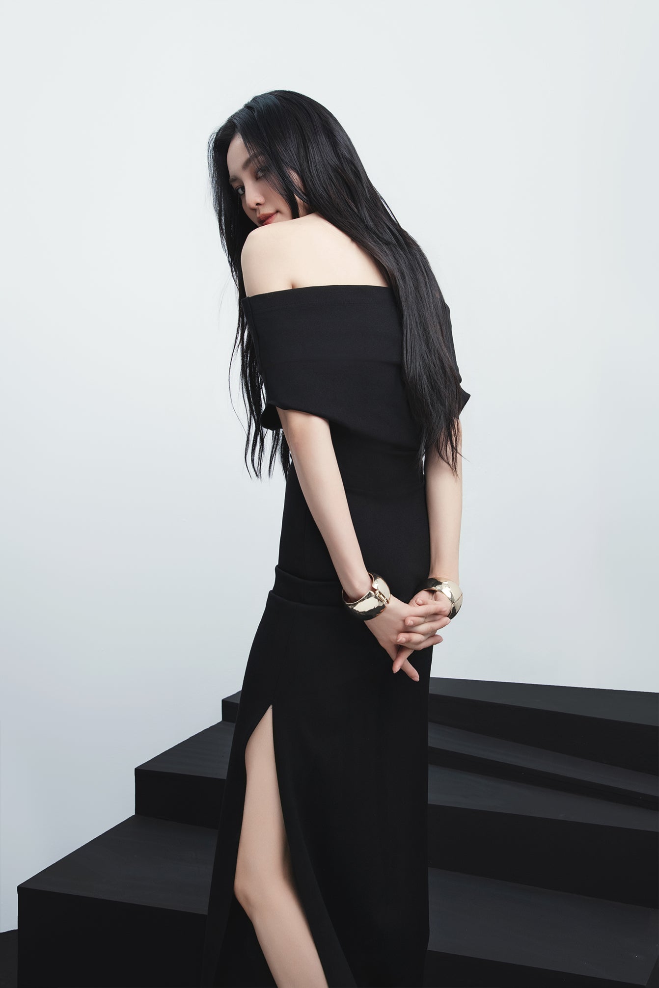 Sexy off shoulder long slit bodycon evening party dress - YOKO GOOD GIRL REBEL Sexy off shoulder long slit bodycon evening party dress - YOKO GOOD GIRL REBEL