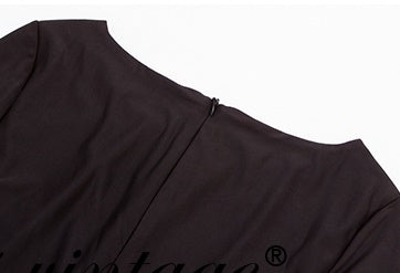 Le Palais Vintage Elegant Black Asymmetrical Pleated High Slim fit Long Slit Skirt-Prisca