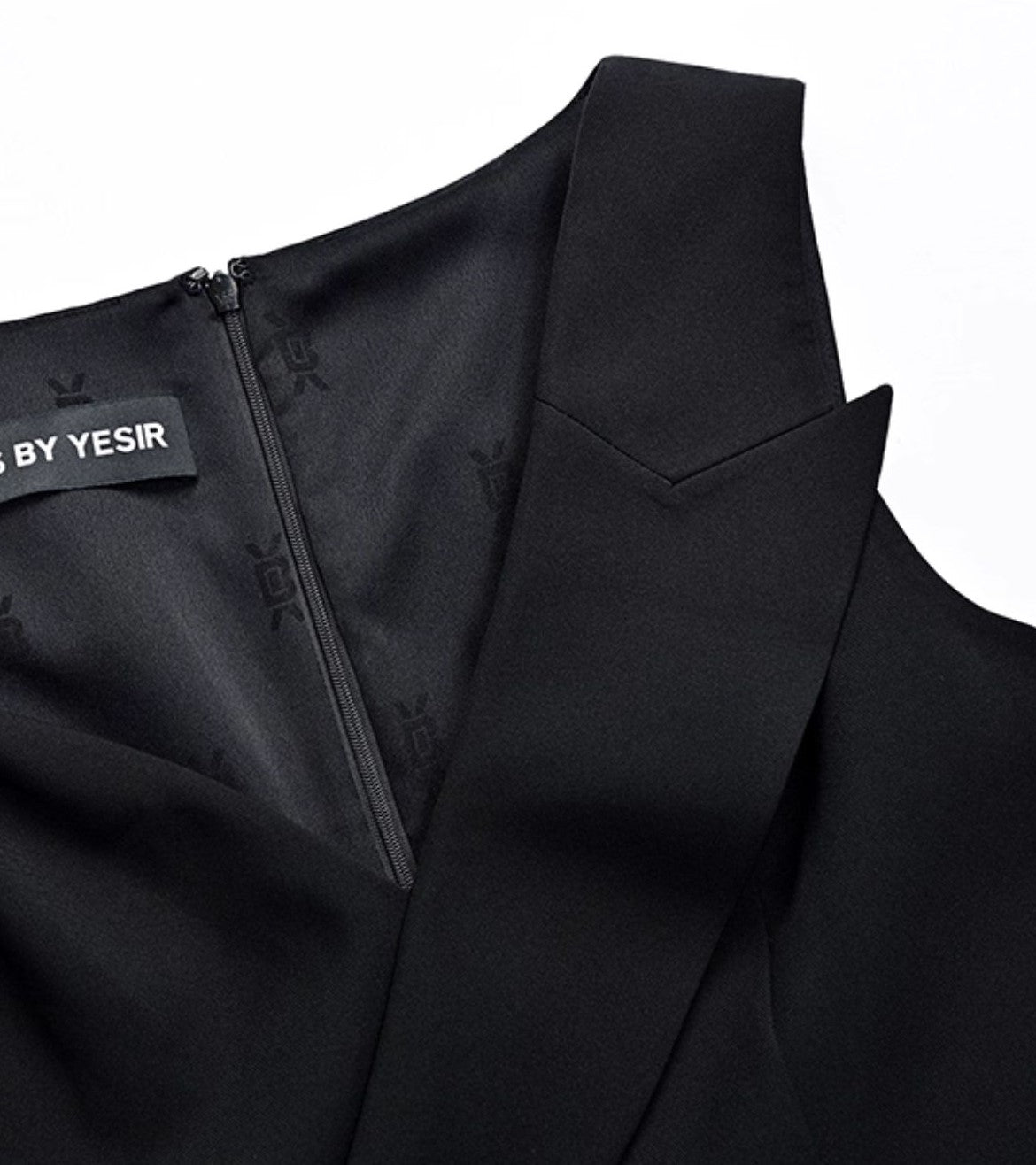 YES BY YESIR Deconstructed sleeveless V-neck midi dress - ELOHIM.