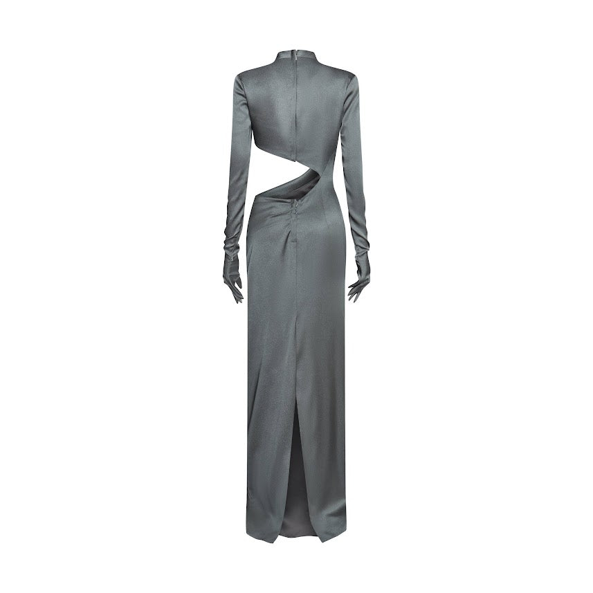 Tonyy Luxury elegant cut out  gloved  evening dress - Inner Shadow