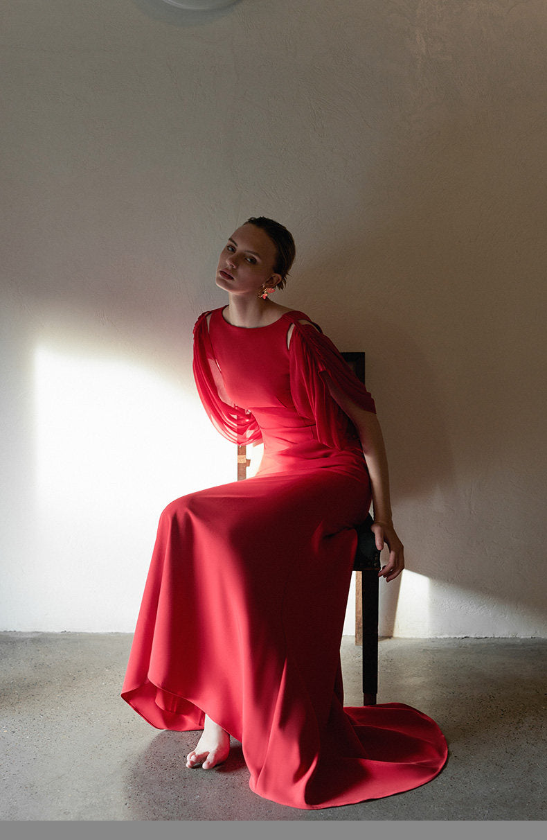 GOUDIN light luxury French elegant dress-KAI.