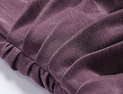 WANGXO | Sleek Cupro Asymmetrical Top and Highwaisted Pants Set -ELENORA.