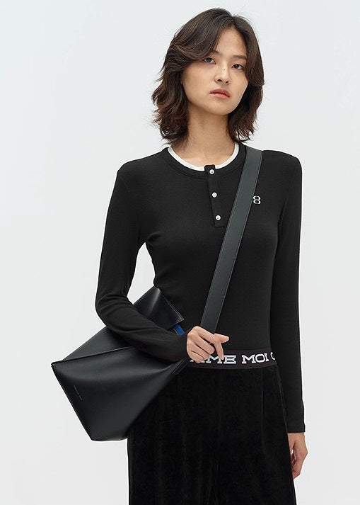 COMME MOI Lu Yan designer new women's irregular split barrel bag shoulder bag - FAITH.