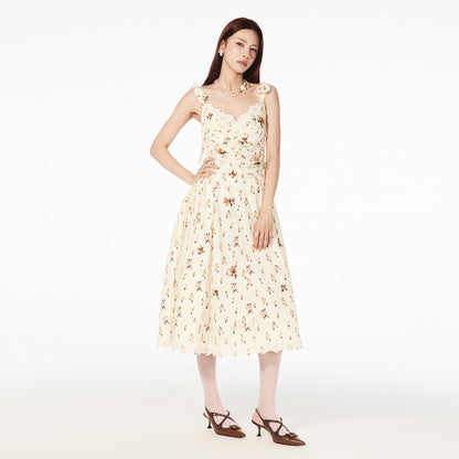 FAME wave pastoral style floral slip dress - ASTA