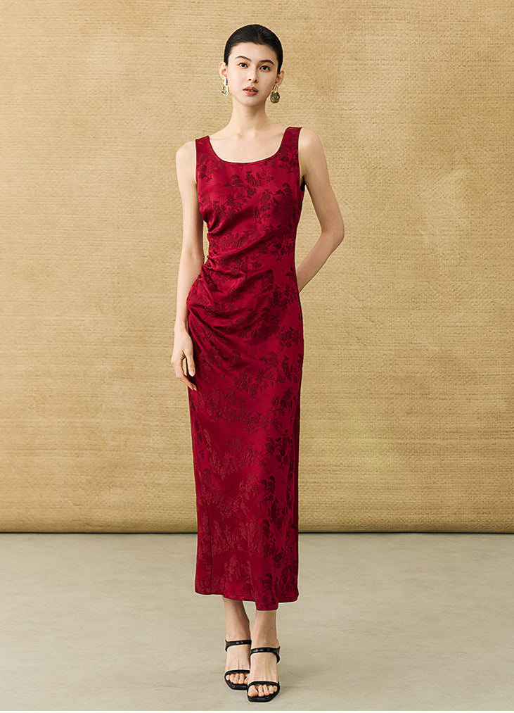 HECO Chinese Style Acetate Shirder Dress - LOLA.