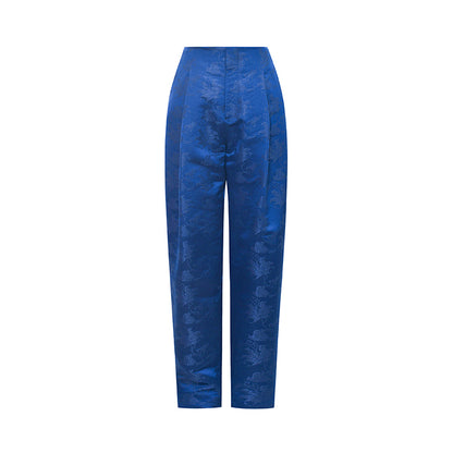 M essential Mackay designer sea green jacquard gag fish algae pattern nail bead jacket - ZYAN.