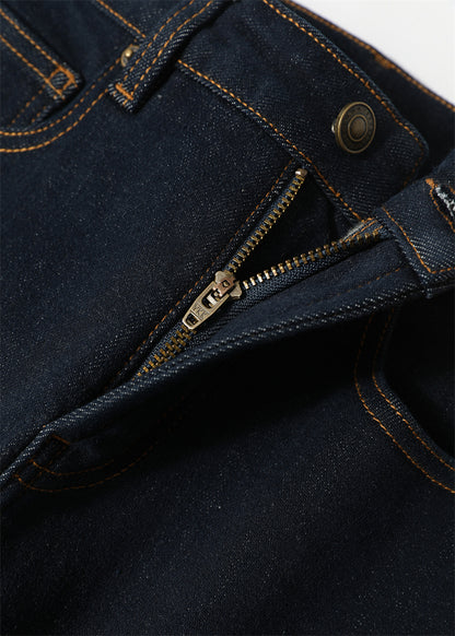 PIAOIN Cashmere Waxy Velvet Thickened Women's Jeans Versatile Slim Pants-CENA