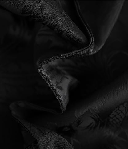 HECO Chinese Style Acetate Jacquard Elasticated High-waisted Fishtail Skirt - BETH.