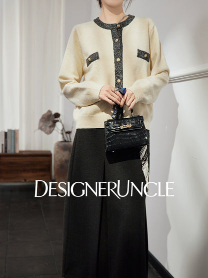 DGU "Muya" gray sweater cardigan new loose slimming high-end outer top - TARA.