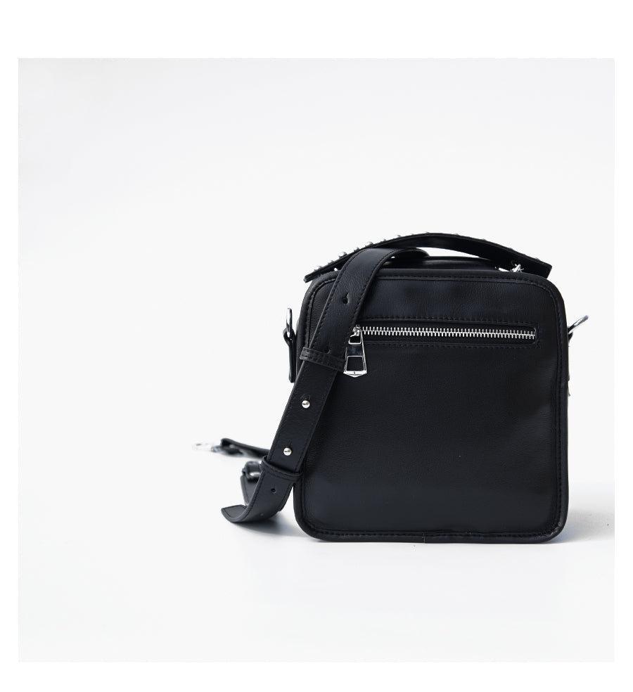 IUBallet Elegant Messenger Leather Black Bag - DANEL.