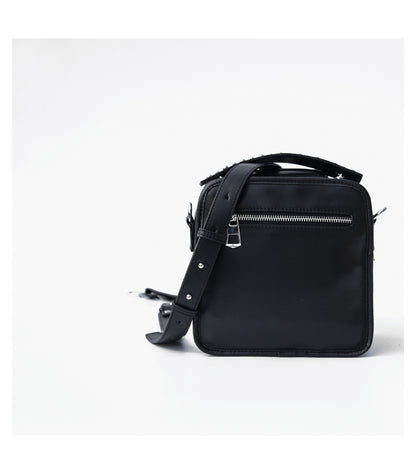 IUBallet Elegant Messenger Leather Black Bag - DANEL.