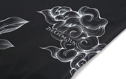 ZHUCHONGYUN black high-neck long sleeve top-HATAKE.