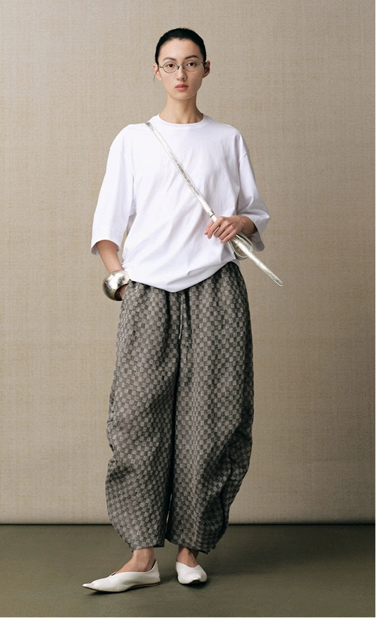 ZHUCHONGYUN white minimalist loose cotton T-shirt-YMIR.