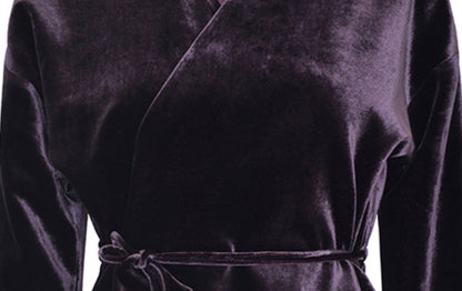 M essential Mackay designer fuchsia velvet jacket - silver