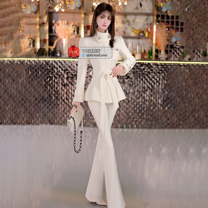 VJE Top Flared Pants Two-Piece Thickened Set- ARA.