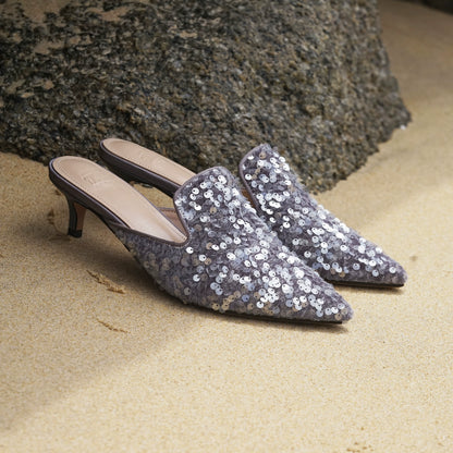 B-FEI pointed toe half slipper-RENG.