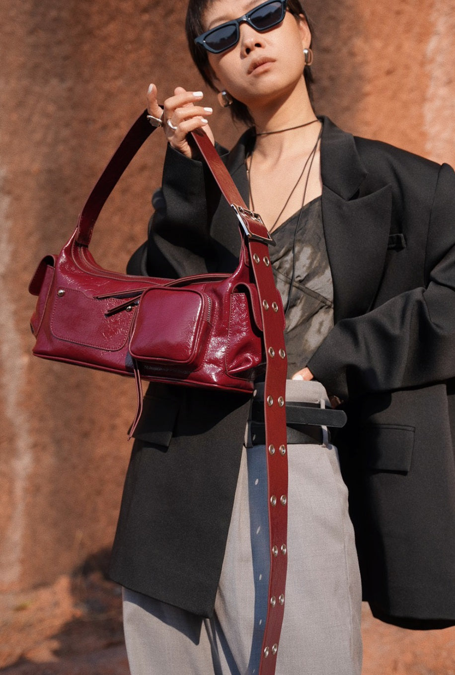 IUBALLET Chic Leather Baguette Bag - INQUIRE.