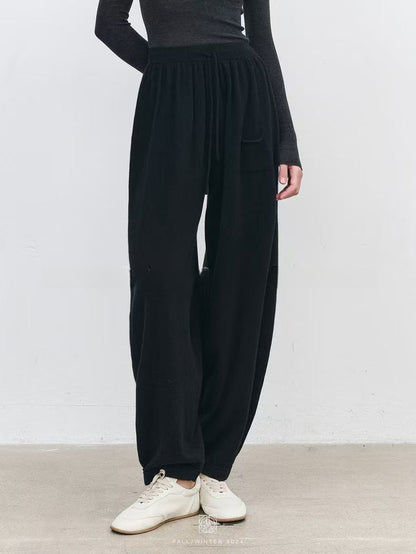 PIAOIN WOOL CORSET BLOOMERS THIN KNITTED CASUAL PANTS WOMEN'S- HART