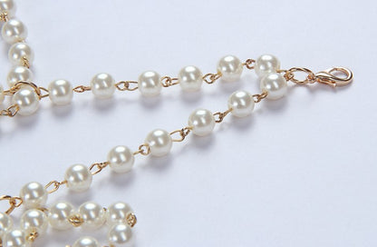 DOLLY Elegant French Style Cream Ruffled Lace Fake Two Piece Midi Dinner Dress-KAKA