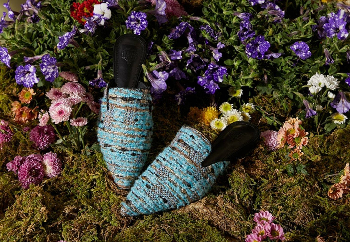 B-FEI couture woven mules slippers-OLEG.