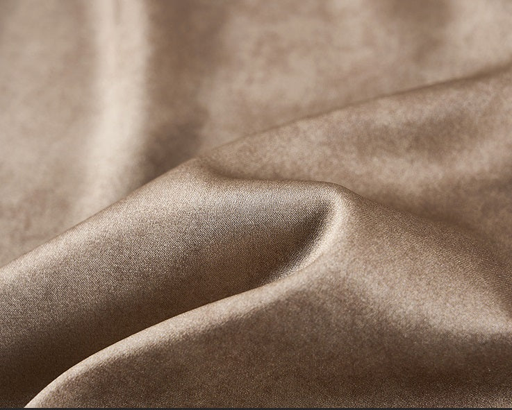 COMME MOI  mulberry silk pleated wide-leg pants - CHARITY.